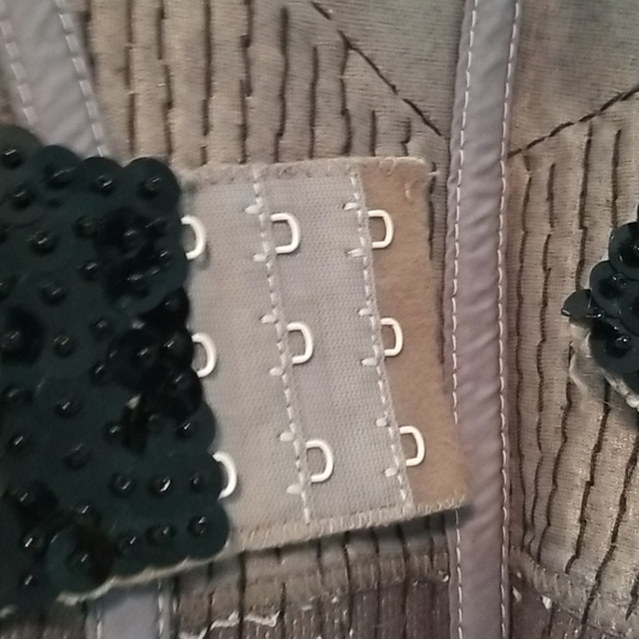 Black sequin chain corset - Picture 6 of 10